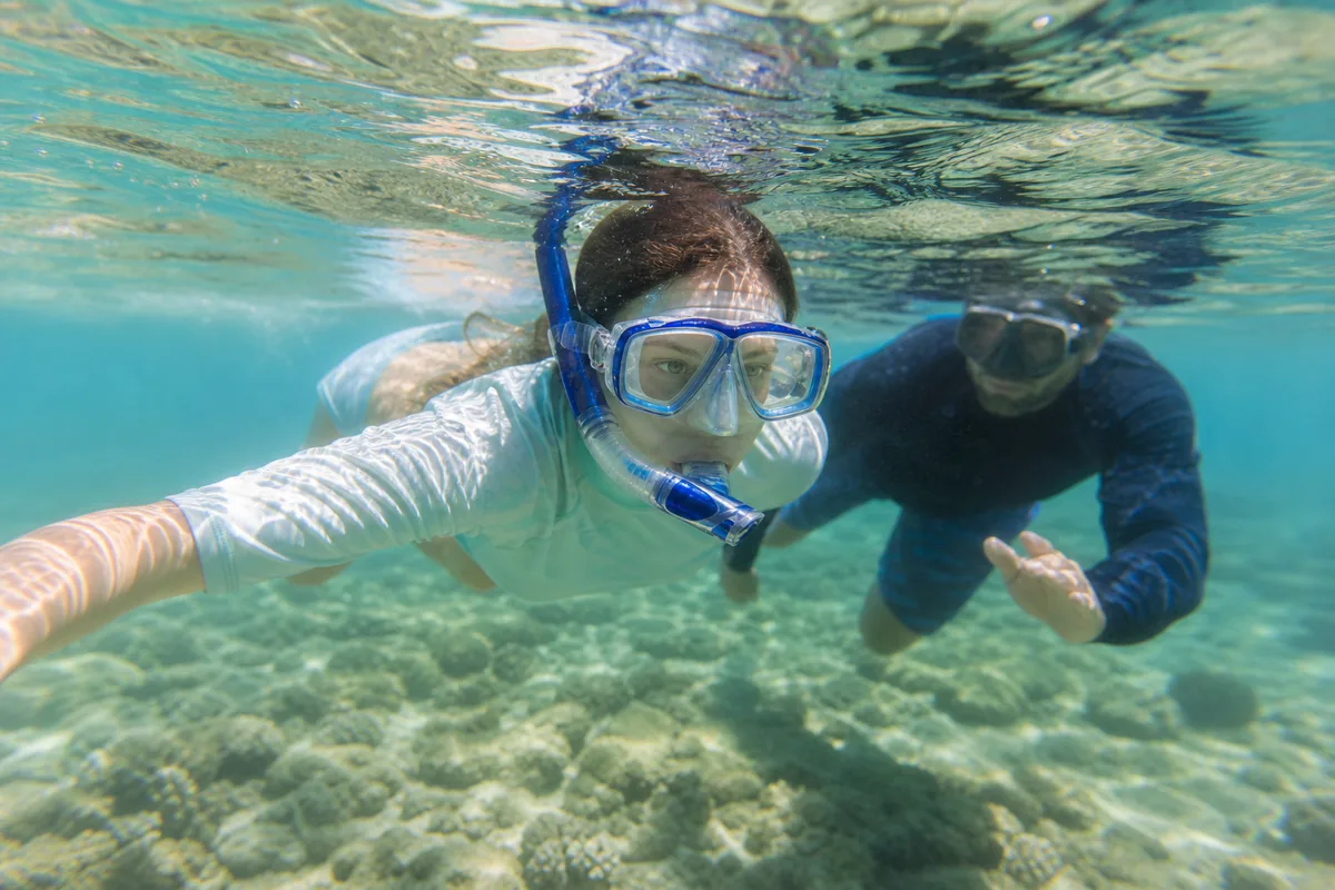 Teilnehmer beim SSI Snorkel Diver Kurs